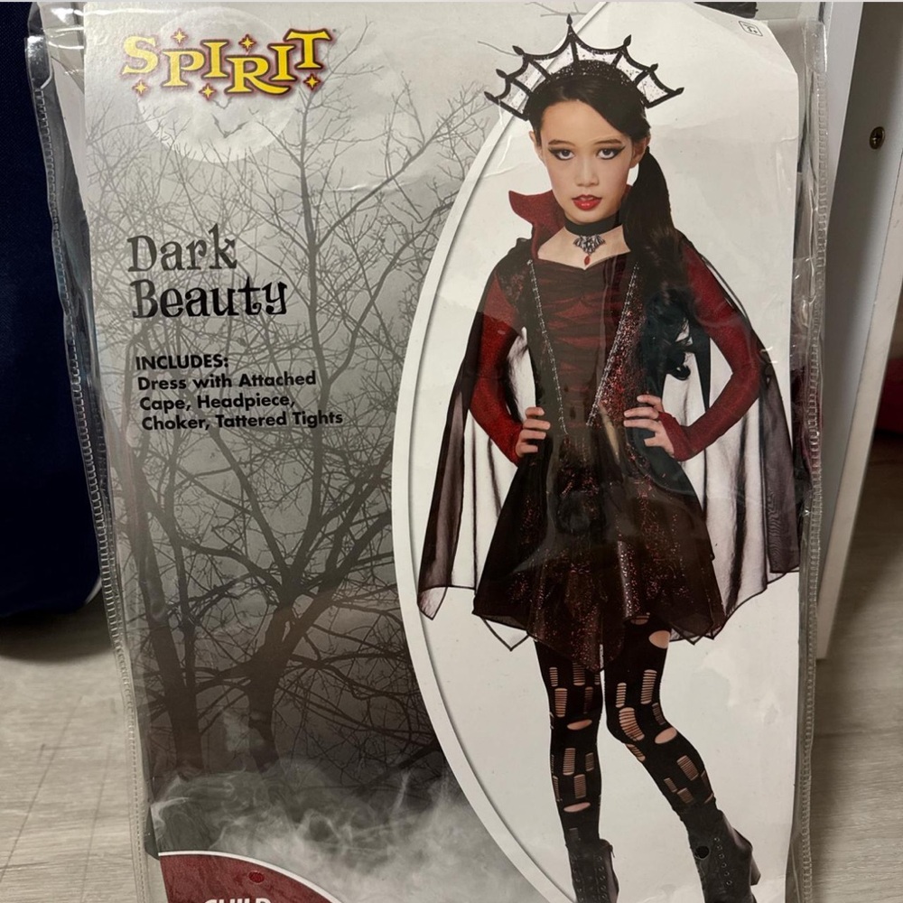 Spirit Dark Beauty Kids Costume - Burgundy and Black